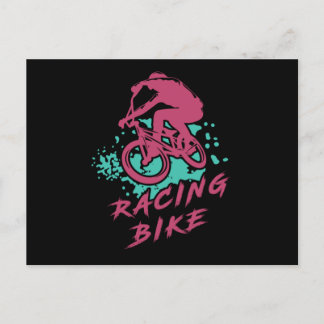 Racing Bike Cycling Biking Biker Cyclist Bicycle G Postcard
