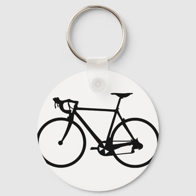 racing bike - racer bicycle key ring (Front)