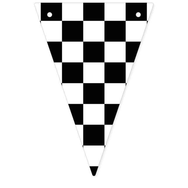Racing Black and White Chequered Bunting (First Flag)