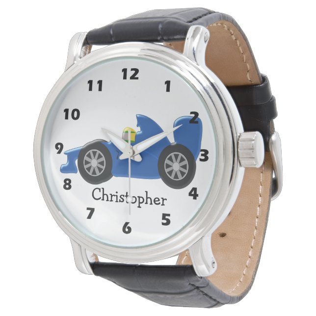 Racing Car Design Just Add Name Watch (Angled)