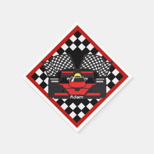 Racing Car Design Paper Napkins