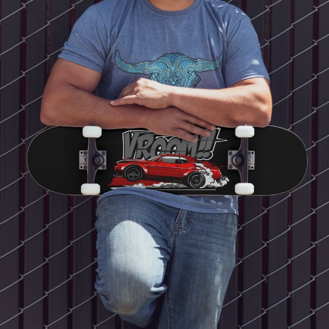 RACING CAR FULL SPEED VROOM! Skateboard Deck (Outdoor 3)
