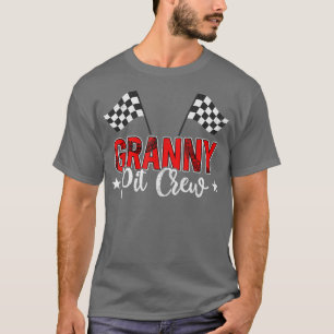 Racing Car Grandma Of The Birthday Boy Granny Pit T-Shirt