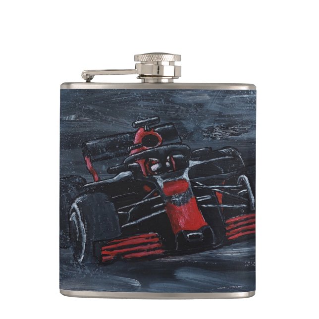 Racing car hip flask  (Front)