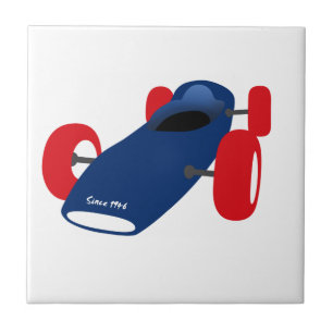 Racing Car illustration printed on t-shirts Tile