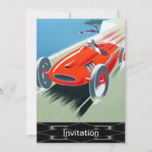 Racing Car Invitation