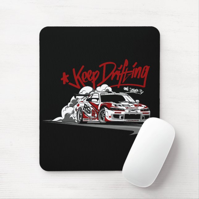 RACING CAR KEEP DRIFTING AND SCRAPE IT! MOUSE MAT (With Mouse)