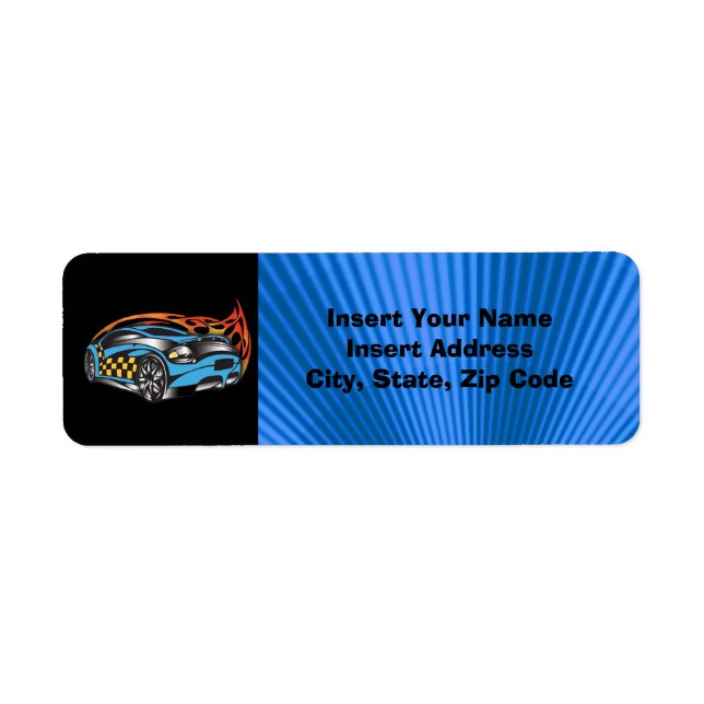 Racing Car Label (Front)