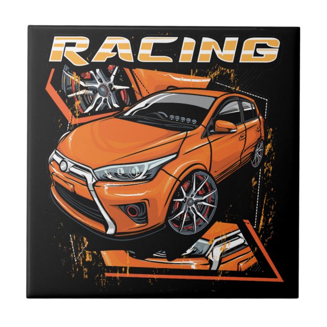 Racing Car _ Motor (101) Tile (Front)