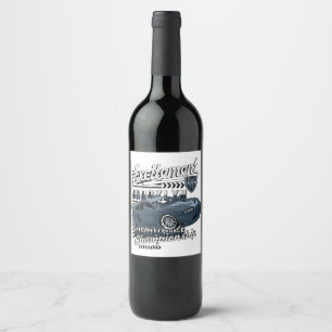 Racing Car _ Motor Wine Label