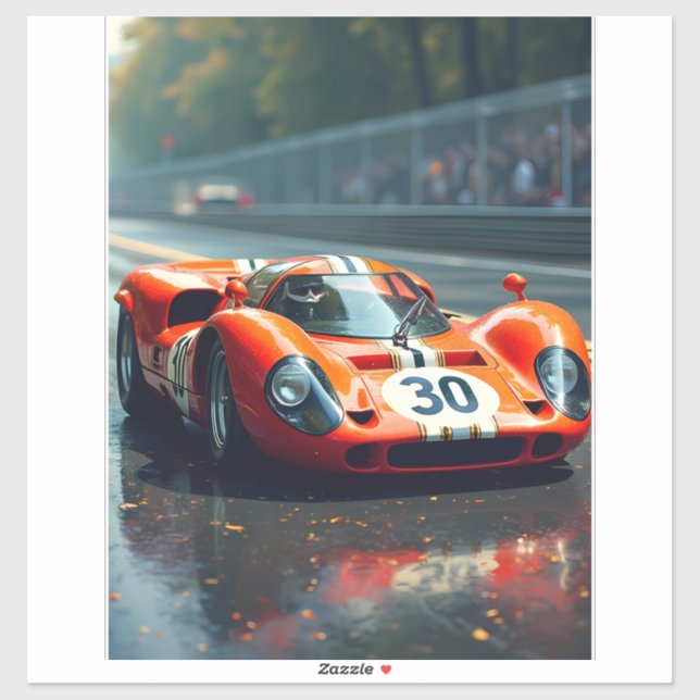 Racing car number 69 in beautiful colours (Sheet)