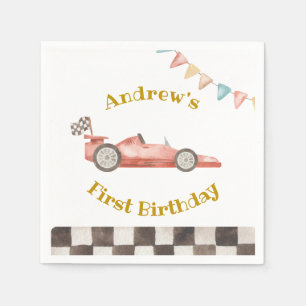Racing Car Party Paper Napkin