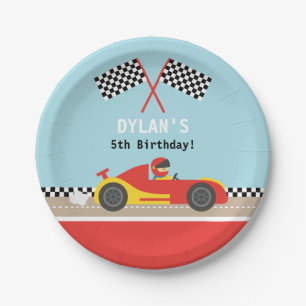 Racing Car Racer Boys Birthday Party Supplies Paper Plate