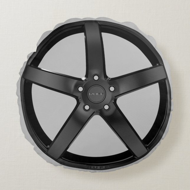 Racing Car Wheel Rim Gran Turismo Movie GT7 Round Cushion (Front)