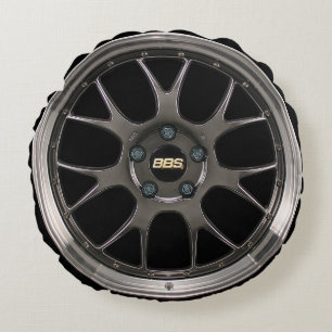 Racing Car Wheel Rim Gran Turismo Movie GT7 Round Cushion