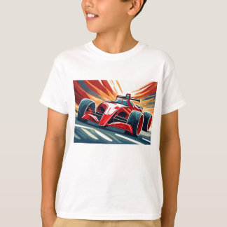 Racing car with colourful background T-Shirt