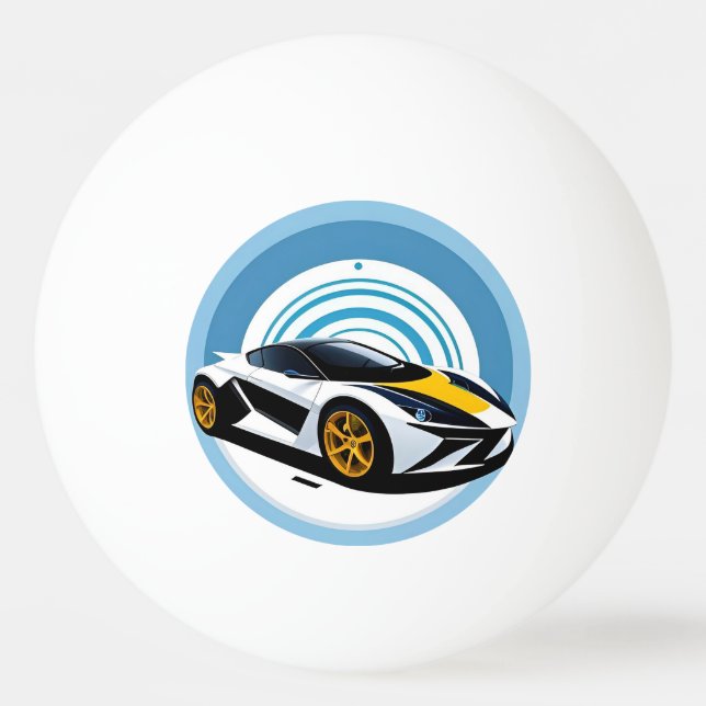 Racing Car with Dynamic Design Ping Pong Ball (Front)