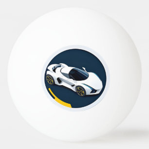 Racing Car with Dynamic Design Ping Pong Ball
