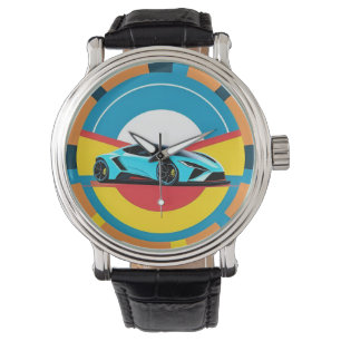 Racing Car with Dynamic Design Watch
