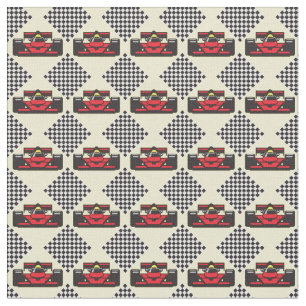 Racing Cars Design Fabric