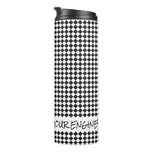 Racing Chequered Flag Gentlemen Start your Engines Thermal Tumbler