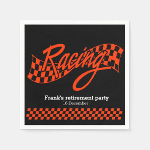Racing, choose your background colour napkin
