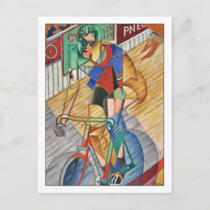 Racing Cyclist by Metzinger Postcard