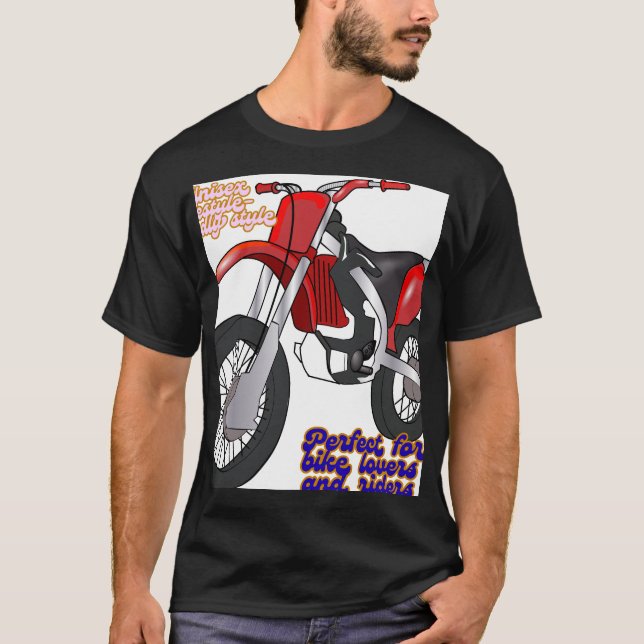 Racing Dirt Bike Art T-Shirt (Front)