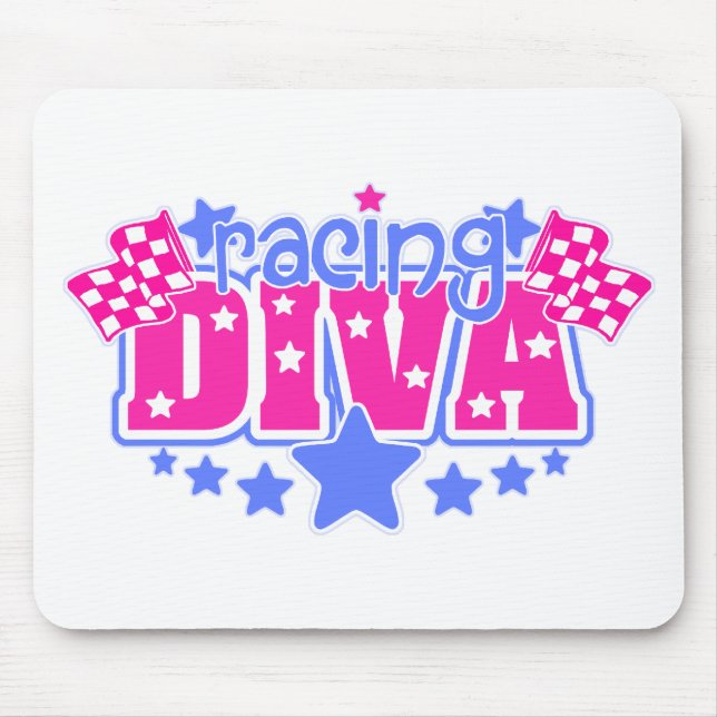 Racing Diva Mouse Mat (Front)