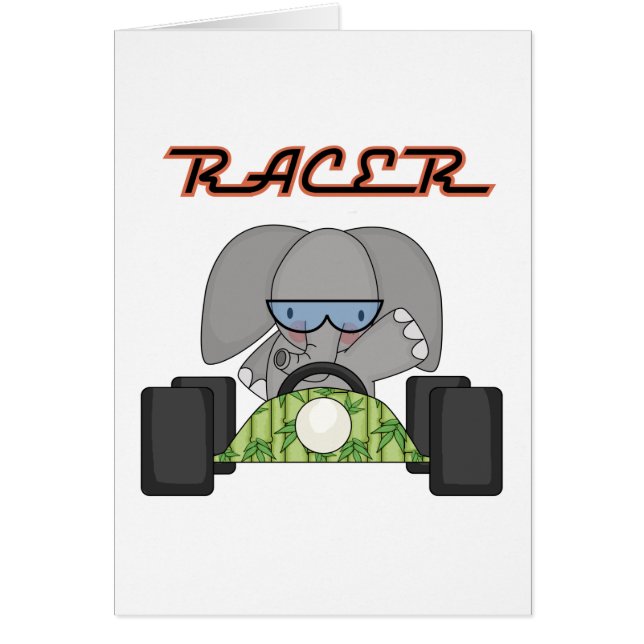 Racing Elephant T-shirts and Gifts (Front)