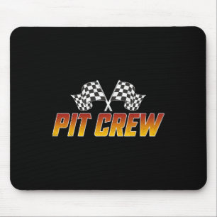 Racing Family Birthday Race Car Retro Pit Crew Hal Mouse Mat
