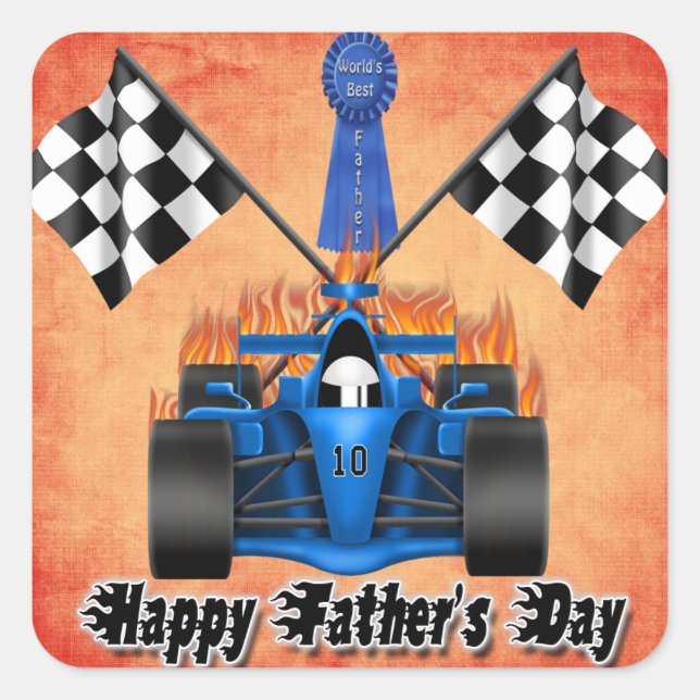 Racing Father's Day Sticker (Front)
