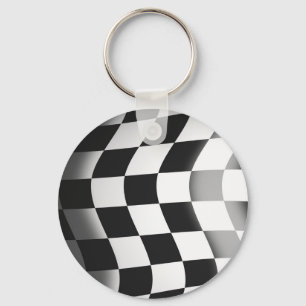 Racing Flag Key Ring