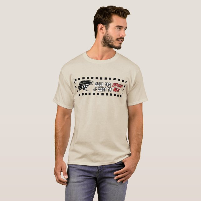 Racing Flag & Star Speed T-Shirt  (Front Full)