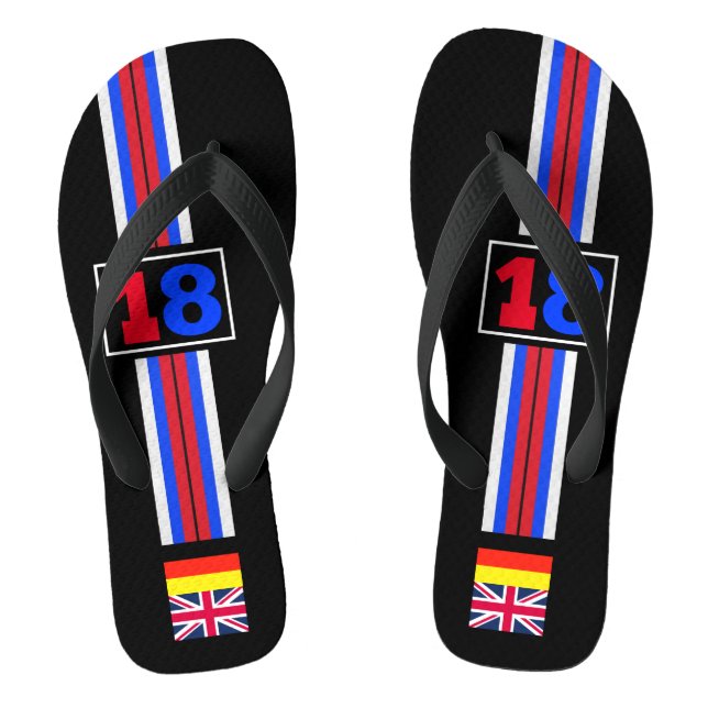 RACING FLIP FLOPS (Footbed)