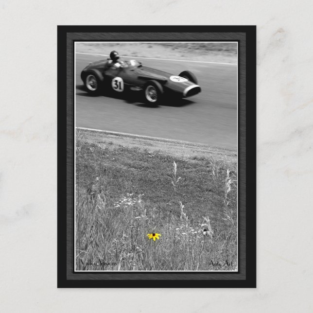 Racing Flower Postcard (Front)