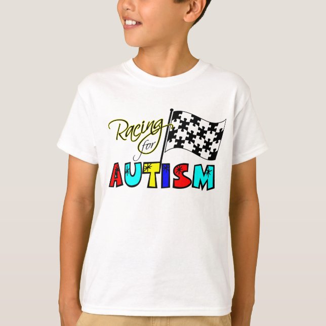 Racing for Autism - youthTee T-Shirt (Front)