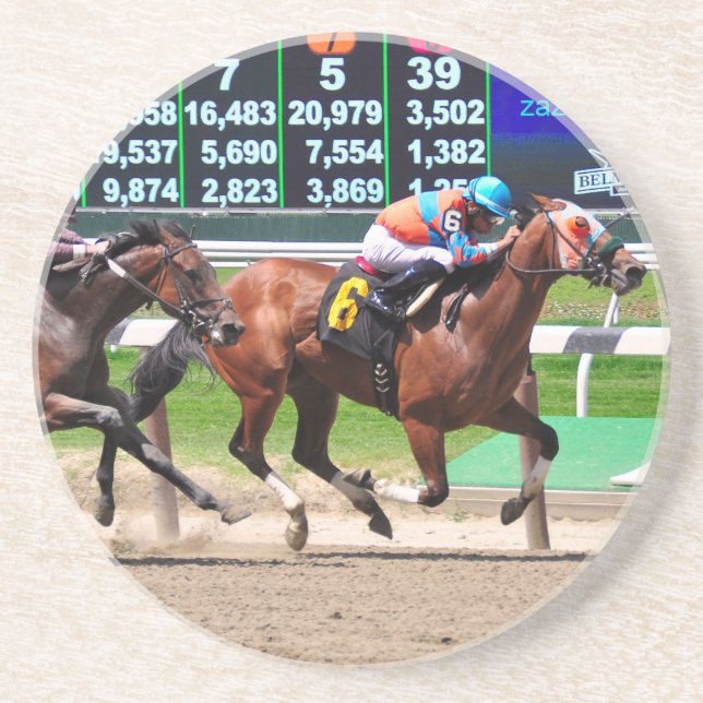 Racing from Beautiful Belmont Park Coaster (Front)