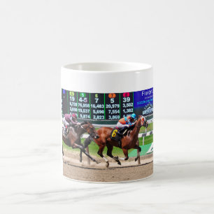 Racing from Beautiful Belmont Park Coffee Mug