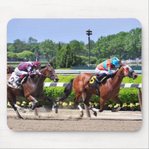 Racing from Beautiful Belmont Park Mouse Mat