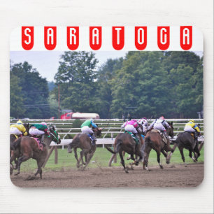 Racing from Historic Saratoga Race Course Mouse Mat