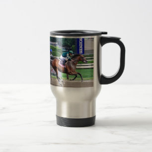 Racing from Saratoga Travel Mug