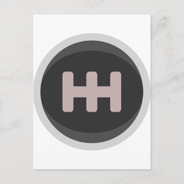 Racing Gear Shift Knob Postcard (Front)