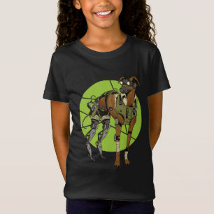 Racing Greyhound Dog Futuristic Design T-Shirt