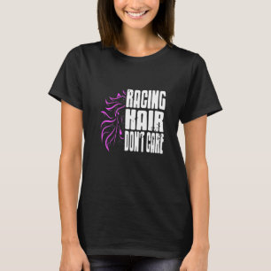 Racing Hair Don't Care Retro Funny Horse Racing Pr T-Shirt