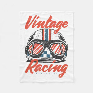 Racing Helmet Fleece Blanket