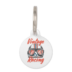 Racing Helmet Pet Tag