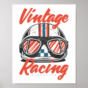 Racing Helmet Poster