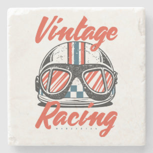 Racing Helmet Stone Coaster