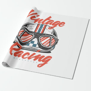 Racing Helmet Wrapping Paper